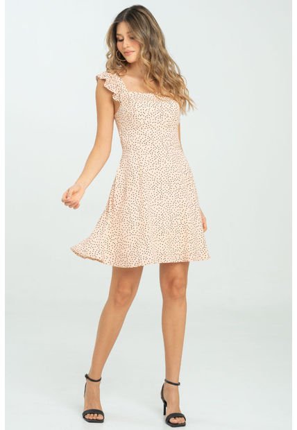 Vestido Corto Zhinna Rosa Ragged Pf11511384
