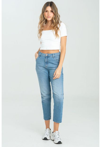 Crop Top Shye Blanco Ragged Pf13120821