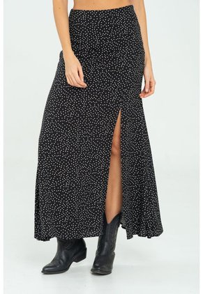 Falda Santorini Negro Ragged Pf11320509