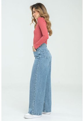 Jeans Perlas Azul Ragged Pf21350037