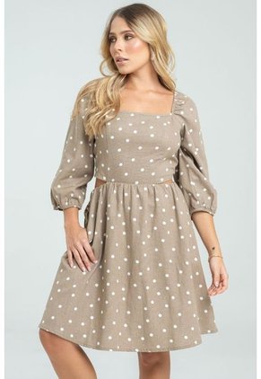 Vestido Pepas Corto Café Ragged Pf31511359