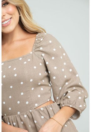 Vestido Pepas Corto Café Ragged Pf31511359