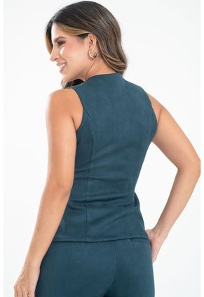 Chaleco Durazno Verde Ragged Pf31150030