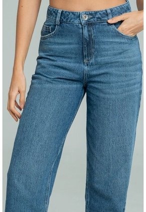 Jeans Mom Lauren Azul Ragged Pf17350001