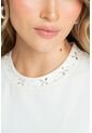 Camiseta Cuello Brillo Blanco Ragged Pf21120129 de Ragged