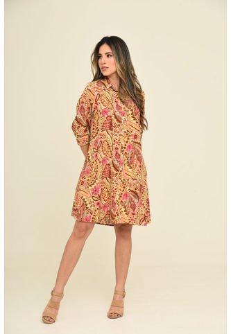 Vestido Karina Beige Ragged Pf31511296 Ragged