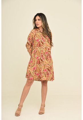 Vestido Karina Beige Ragged Pf31511296