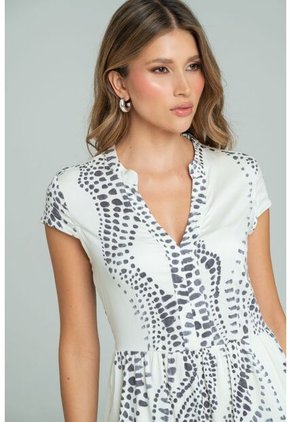 Vestido Nubal Blanco Ragged Pf11511449