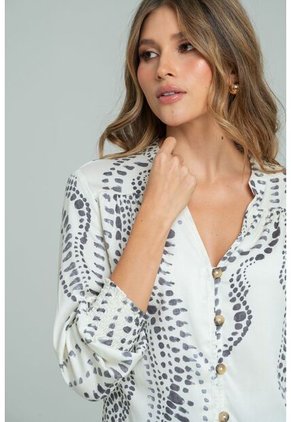 Blusa Melan Blanco Ragged Pf11113116