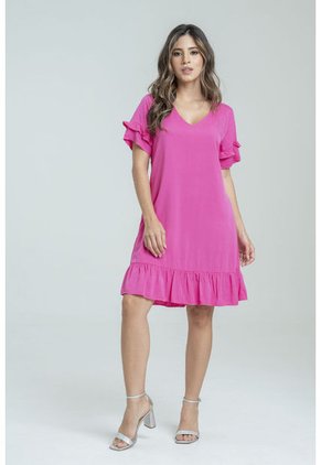 Vestido Corto Mavic Rosa Ragged Pf32510463