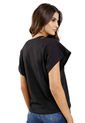 Camiseta Escote En V Negro Ragged Pf21120003 de Ragged