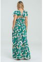 Vestido Largo Amiah Verde Ragged Pf31511364 de Ragged