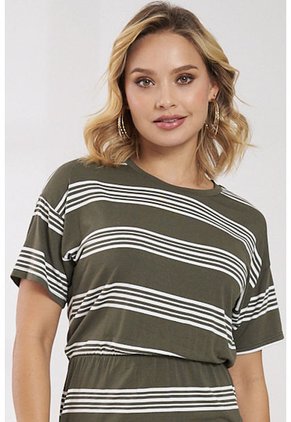 Vestido Corto Masala Verde Ragged Pf31511139