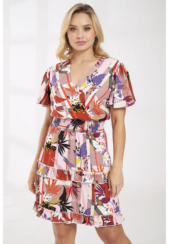 Vestido Macondo Rosa Ragged Pf31511148 Ragged