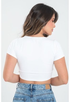 Crop Top Agathe Blanco Ragged Pf31122334
