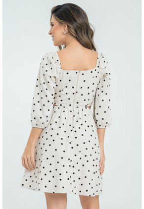 Vestido Pepas Corto Beige Ragged Pf31511359