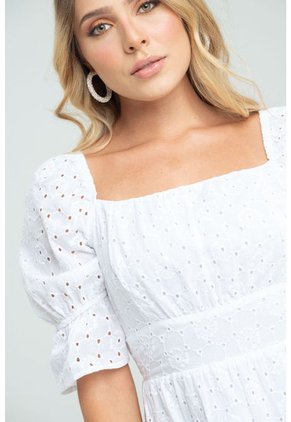 Vestido Corto Luane Blanco Ragged Pf31511363