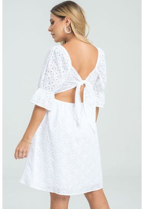 Vestido Corto Luane Blanco Ragged Pf31511363