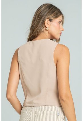 Blusa Dina Beige Ragged Pf11113104