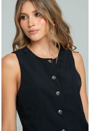 Blusa Dina Negro Ragged Pf11113104