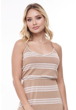 Vestido Ankara Beige Ragged Pf31511142