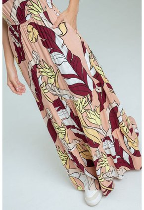 Vestido Tropica Crudo Ragged Pf31511323