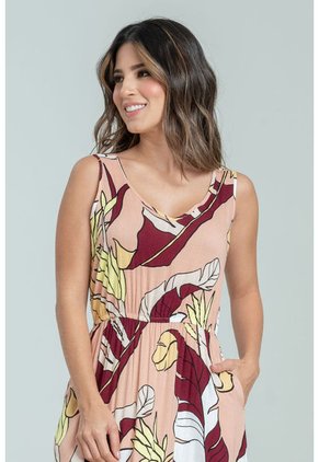 Vestido Tropica Crudo Ragged Pf31511323