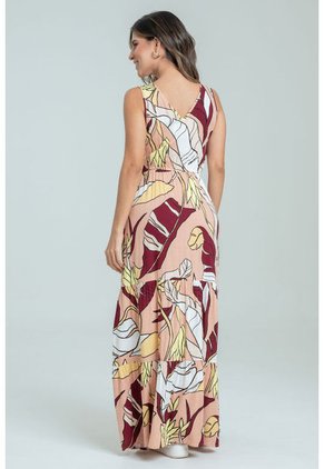 Vestido Tropica Crudo Ragged Pf31511323