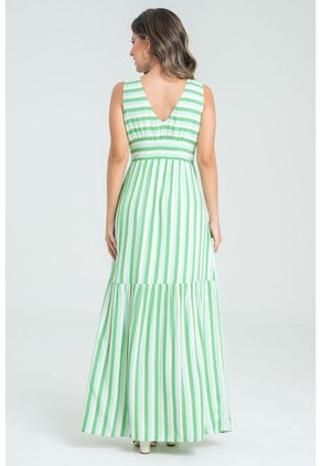 Vestido Malaga Verde Ragged Pf31511337