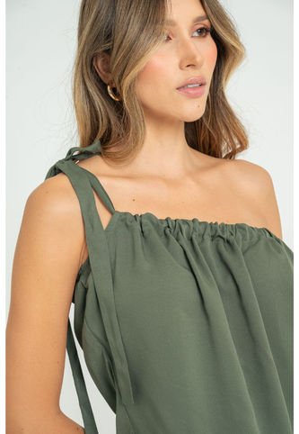 Blusa Asimetrica Verde Ragged Pf11112853 Ragged