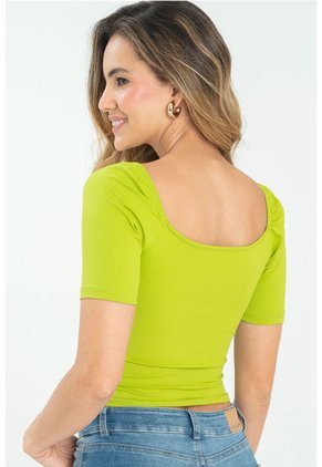 Blusa Ganni Verde Ragged Pf13120721
