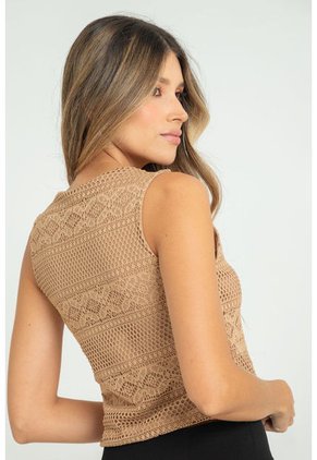 Blusa Sammy Beige Ragged Pf11112886