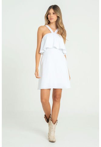 Vestido Santorini Lino Blanco Ragged Pf11511339 Ragged