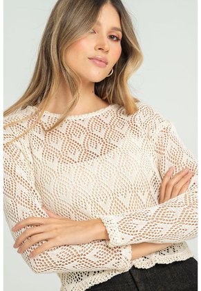 Tejido Milano Blanco Ragged Pf11112888