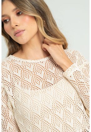 Tejido Milano Blanco Ragged Pf11112888