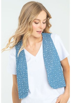 Chaleco Custo Azul Ragged Pf21150006