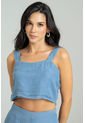 Top Denim Tencel Azul Ragged Pf21110008 de Ragged