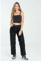 Jeans Mom Velvet Black Negro Ragged Pf21350043 de Ragged