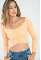 Crop Top Resortado Naranja Ragged Pf13120504 de Ragged