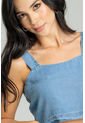 Top Denim Tencel Azul Ragged Pf21110008 de Ragged