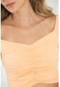 Crop Top Resortado Naranja Ragged Pf13120504 de Ragged