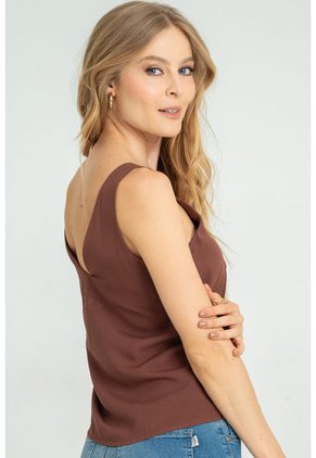 Blusa Mucura Café Ragged Pf17110066