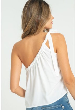 Blusa Asimetrica Blanco Ragged Pf11112853