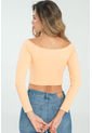 Crop Top Resortado Naranja Ragged Pf13120504 de Ragged