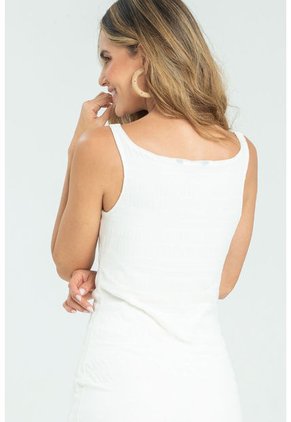 Vestido Vhitow Blanco Ragged Pf11511330