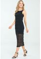 Vestido Vhitow Negro Ragged Pf11511330 de Ragged