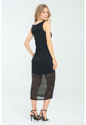 Vestido Vhitow Negro Ragged Pf11511330