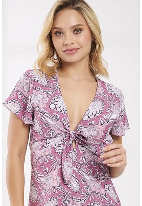 Enterizo Paisleys Violeta Ragged Pf31530142