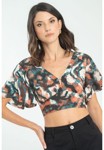 Blusa Trish Verde Ragged Pf11112923