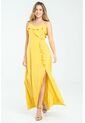 Vestido Tiras Volante Amarillo Ragged Pf11511338 de Ragged